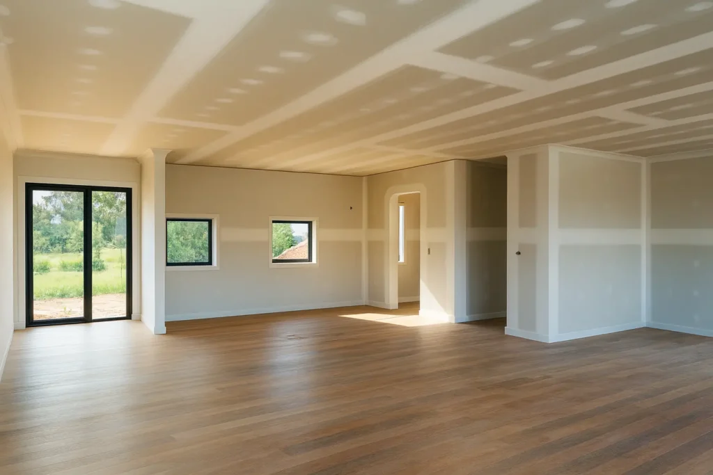 Espacio amplio en reforma con tabiques de pladur que requieren refuerzos para reformas y redistribuciones completas